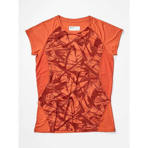 Marmot Crystal Clothes - Womens T-Shirts Orange CA3640512 Canada